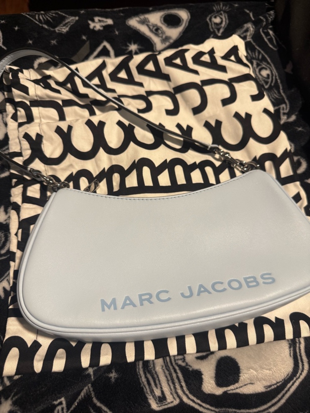 Marc Jacobs Light Blue Leather Shoulder Bag